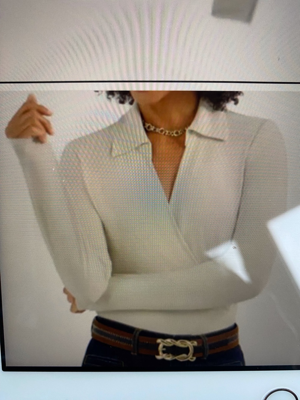 CAbi Crossover Top, Knit, Style 4749 SZ Small